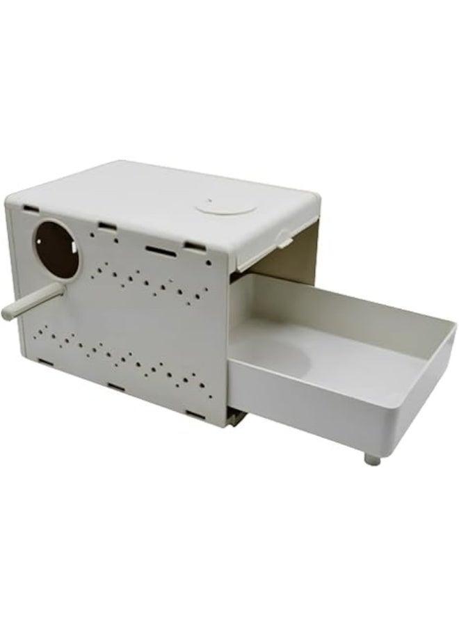 عش عصافير بلاستيكي فاخر مزود بدرج سحب وفتحات تهوية - مقاس 23×17 سم - Image 4